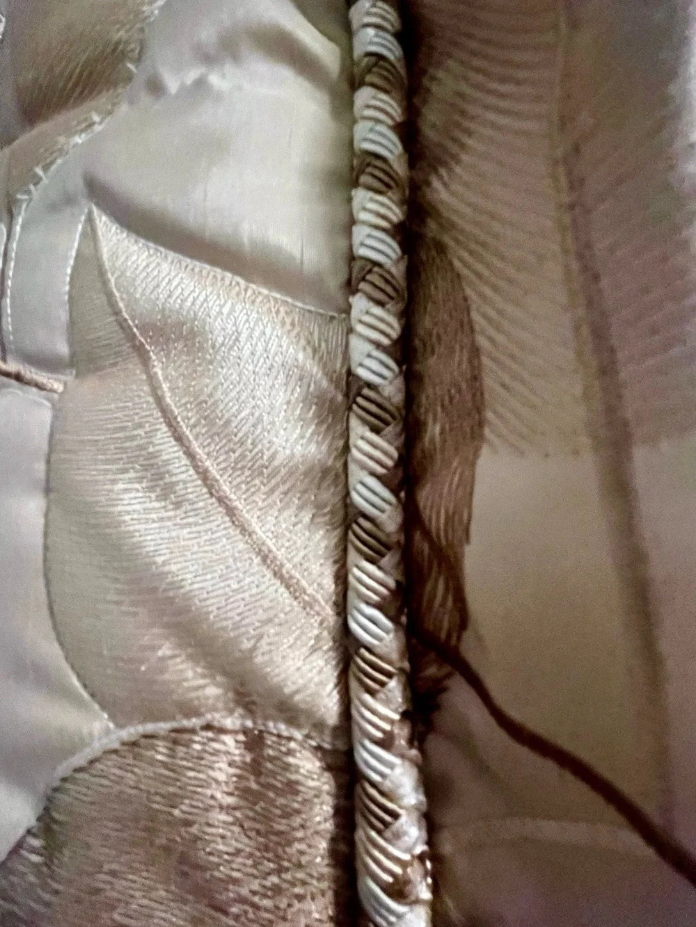 Beautiful Decorating Pillow in Champagne Gold